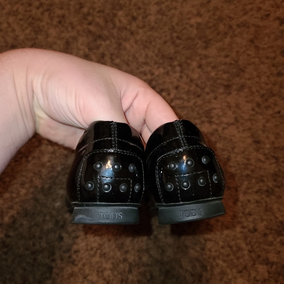 Tods Patent Leather Square Toe Loafer - Picture 3 of 6